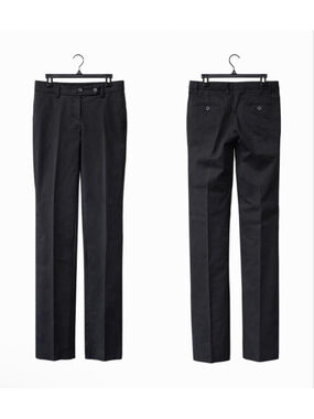 Brunello Cucinelli Gunex Black Dress Pants Women Size 8 Made in Italy Luxury Tai